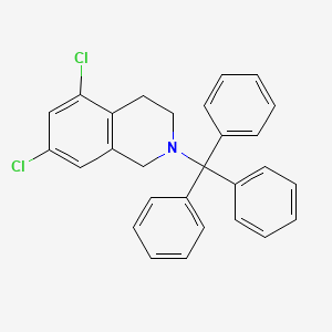 molecular formula C28H23Cl2N B3096834 5,7-二氯-2-三苯甲基-1,2,3,4-四氢异喹啉 CAS No. 1289646-72-5