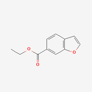 molecular formula C11H10O3 B3096840 Ethyl benzofuran-6-carboxylate CAS No. 1289646-90-7