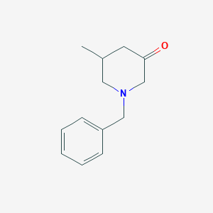 molecular formula C13H17NO B3096857 1-Benzyl-5-methylpiperidin-3-one CAS No. 1290047-51-6