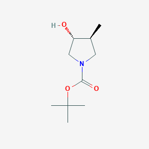 (3R,4S)-tert-Butyl 3-hydroxy-4-methylpyrrolidine-1-carboxylate