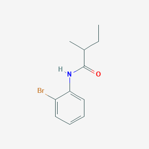 molecular formula C11H14BrNO B309691 N-(2-bromophenyl)-2-methylbutanamide 