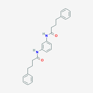 molecular formula C26H28N2O2 B309692 4-phenyl-N-{3-[(4-phenylbutanoyl)amino]phenyl}butanamide 