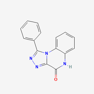 molecular formula C15H10N4O B3096921 1-phenyl[1,2,4]triazolo[4,3-a]quinoxalin-4(5H)-one CAS No. 129227-28-7