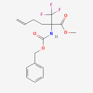 Methyl 2-(benzyloxycarbonylamino)-2-(trifluoromethyl)hex-5-enoate