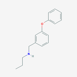 molecular formula C16H19NO B3096958 [(3-Phenoxyphenyl)methyl](propyl)amine CAS No. 129535-80-4