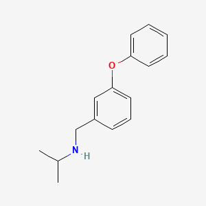 molecular formula C16H19NO B3096965 [(3-苯氧苯基)甲基](丙烷-2-基)胺 CAS No. 129535-81-5