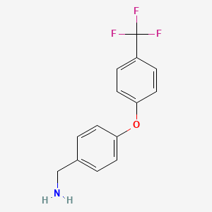 [4-[4-(Trifluoromethyl)phenoxy]phenyl]methanamine