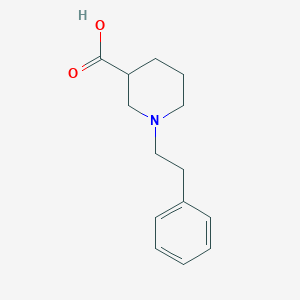 molecular formula C14H19NO2 B3096997 1-(2-Phenylethyl)piperidine-3-carboxylic acid CAS No. 129597-80-4
