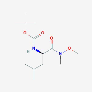 molecular formula C13H26N2O4 B3096998 N-Boc-D-leucine N'-methoxy-N'-methylamide CAS No. 129603-01-6