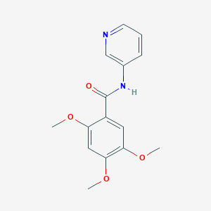 molecular formula C15H16N2O4 B309702 2,4,5-Trimethoxy-N-pyridin-3-yl-benzamide 