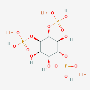 molecular formula C6H12Li3O15P3 B3097045 trilithium;[(1R,2S,3R,4R,5S,6R)-2,3,5-trihydroxy-4,6-bis[[hydroxy(oxido)phosphoryl]oxy]cyclohexyl] hydrogen phosphate CAS No. 129828-69-9