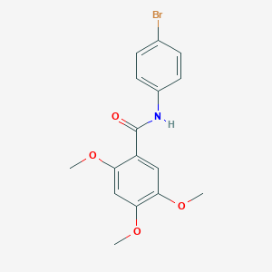 molecular formula C16H16BrNO4 B309705 N-(4-bromophenyl)-2,4,5-trimethoxybenzamide 