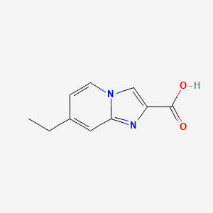 molecular formula C10H10N2O2 B3097066 7-Ethylimidazo[1,2-a]pyridine-2-carboxylic acid CAS No. 129912-12-5