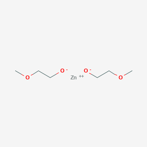molecular formula C6H14O4Zn B3097073 ZINC;2-methoxyethanolate CAS No. 129918-15-6