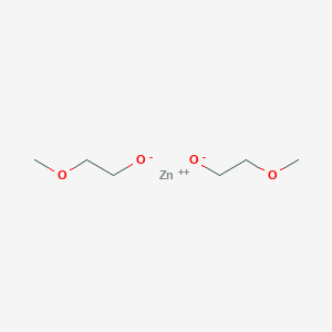 molecular formula C6H16O4Zn B3097073 ZINC;2-methoxyethanolate CAS No. 129918-15-6