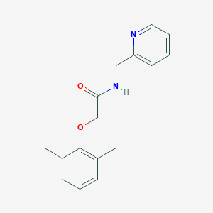 molecular formula C16H18N2O2 B309708 2-(2,6-dimethylphenoxy)-N-(pyridin-2-ylmethyl)acetamide 