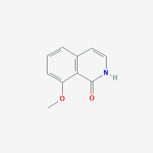 molecular formula C10H9NO2 B3097087 1(2H)-异喹啉酮，8-甲氧基- CAS No. 129959-09-7