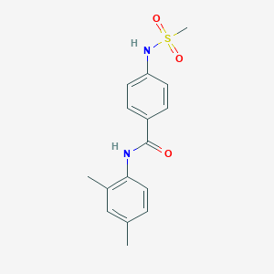 molecular formula C16H18N2O3S B309709 N-(2,4-dimethylphenyl)-4-[(methylsulfonyl)amino]benzamide 