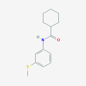 molecular formula C14H19NOS B309710 N-[3-(methylsulfanyl)phenyl]cyclohexanecarboxamide 