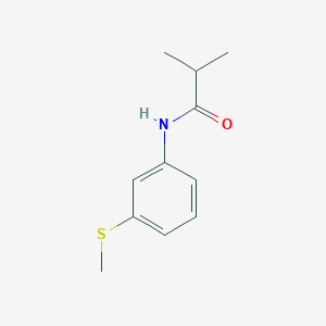 molecular formula C11H15NOS B309712 2-methyl-N-[3-(methylsulfanyl)phenyl]propanamide 