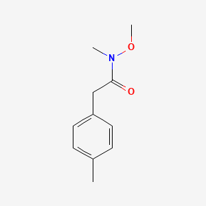 molecular formula C11H15NO2 B3097148 N-甲氧基-N-甲基-2-(4-甲基苯基)乙酰胺 CAS No. 130236-78-1