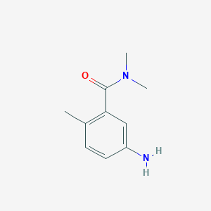 molecular formula C10H14N2O B3097169 5-amino-N,N,2-trimethylbenzamide CAS No. 130370-03-5