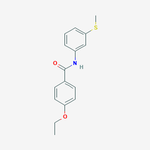 molecular formula C16H17NO2S B309717 4-ethoxy-N-[3-(methylsulfanyl)phenyl]benzamide 