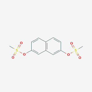 molecular formula C12H12O6S2 B309718 7-[(Methylsulfonyl)oxy]-2-naphthyl methanesulfonate 