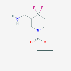 B3097185 Tert-butyl 3-(aminomethyl)-4,4-difluoropiperidine-1-carboxylate CAS No. 1303973-27-4