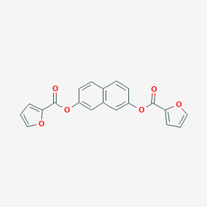 molecular formula C20H12O6 B309720 7-(2-Furoyloxy)-2-naphthyl 2-furoate 