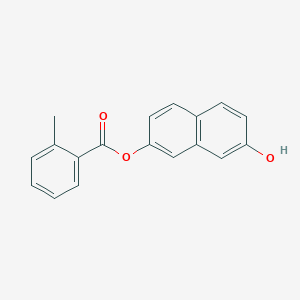 molecular formula C18H14O3 B309722 7-Hydroxy-2-naphthyl 2-methylbenzoate 