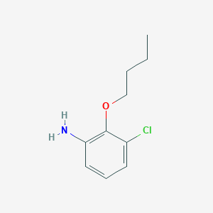 molecular formula C10H14ClNO B3097241 2-丁氧基-3-氯苯胺 CAS No. 130566-22-2