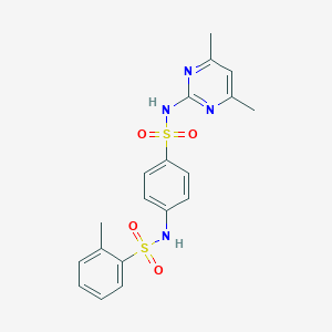 N-(4-{[(4,6-dimethyl-2-pyrimidinyl)amino]sulfonyl}phenyl)-2-methylbenzenesulfonamide