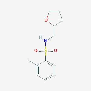 molecular formula C12H17NO3S B309726 2-methyl-N-(tetrahydro-2-furanylmethyl)benzenesulfonamide 