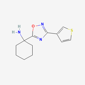 1-[3-(3-Thienyl)-1,2,4-oxadiazol-5-yl]cyclohexanamine