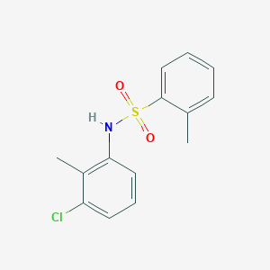 molecular formula C14H14ClNO2S B309728 N-(3-chloro-2-methylphenyl)-2-methylbenzenesulfonamide 