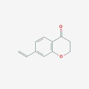 molecular formula C11H10O2 B3097284 7-乙烯基色满-4-酮 CAS No. 1307812-34-5