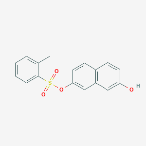 molecular formula C17H14O4S B309730 7-Hydroxy-2-naphthyl 2-methylbenzenesulfonate 