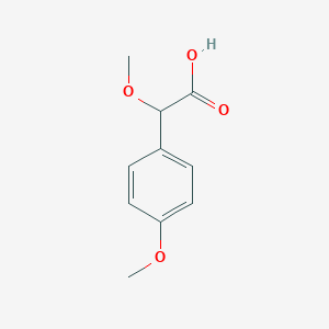molecular formula C10H12O4 B3097318 2-Methoxy-2-(4-methoxyphenyl)acetic acid CAS No. 130895-82-8
