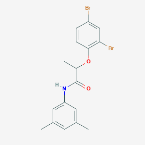 molecular formula C17H17Br2NO2 B309733 2-(2,4-dibromophenoxy)-N-(3,5-dimethylphenyl)propanamide 