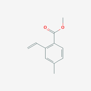 molecular formula C11H12O2 B3097359 Methyl 2-ethenyl-4-methylbenzoate CAS No. 131001-90-6