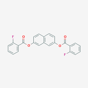 7-[(2-Fluorobenzoyl)oxy]-2-naphthyl 2-fluorobenzoate