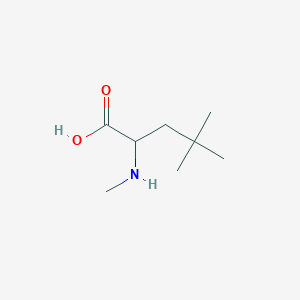 molecular formula C8H17NO2 B3097363 4,4-Dimethyl-2-(methylamino)pentanoic acid CAS No. 1310079-62-9