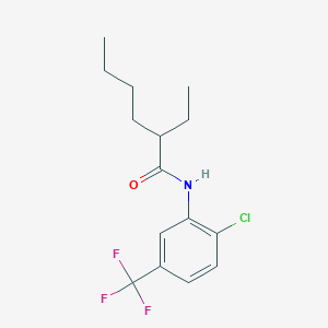 molecular formula C15H19ClF3NO B309740 N-[2-chloro-5-(trifluoromethyl)phenyl]-2-ethylhexanamide 