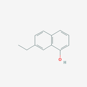 molecular formula C12H12O B3097456 7-乙基萘-1-醇 CAS No. 13112-58-8