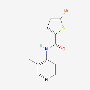 molecular formula C11H9BrN2OS B3097497 5-bromo-N-(3-methylpyridin-4-yl)thiophene-2-carboxamide CAS No. 1311877-17-4