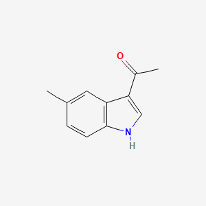 molecular formula C11H11NO B3097515 1-(5-甲基-1H-吲哚-3-基)乙酮 CAS No. 1312226-08-6