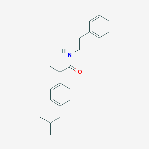 molecular formula C21H27NO B309753 2-(4-isobutylphenyl)-N-(2-phenylethyl)propanamide 