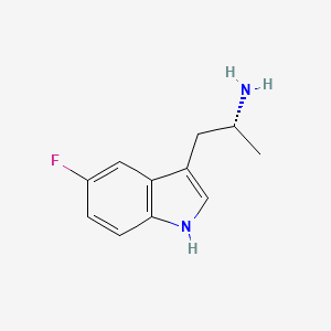 molecular formula C11H13FN2 B3097565 (R)-1-(5-fluoro-1H-indol-3-yl)propan-2-amine CAS No. 1313013-12-5