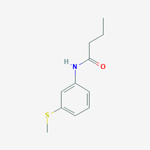 molecular formula C11H15NOS B309757 N-[3-(methylsulfanyl)phenyl]butanamide 